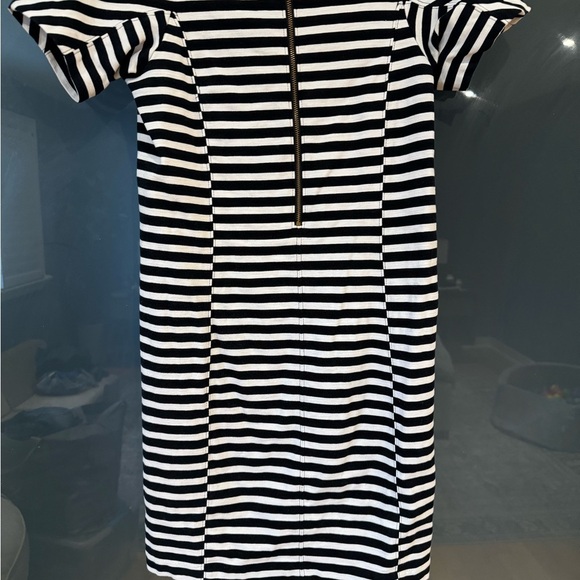 Black and White Striped Dress - Picture 2 of 3